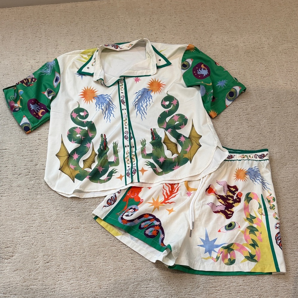 Amazon Printed Two-Piece Set